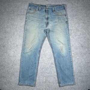 Vintage Levi's 505 Denim Jeans Mens 36x30 Blue Original Fit Straight Leg